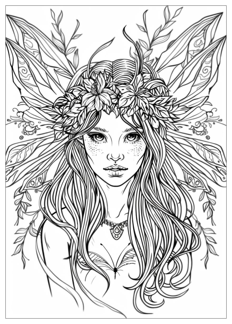 Fairy Coloring Pages-13