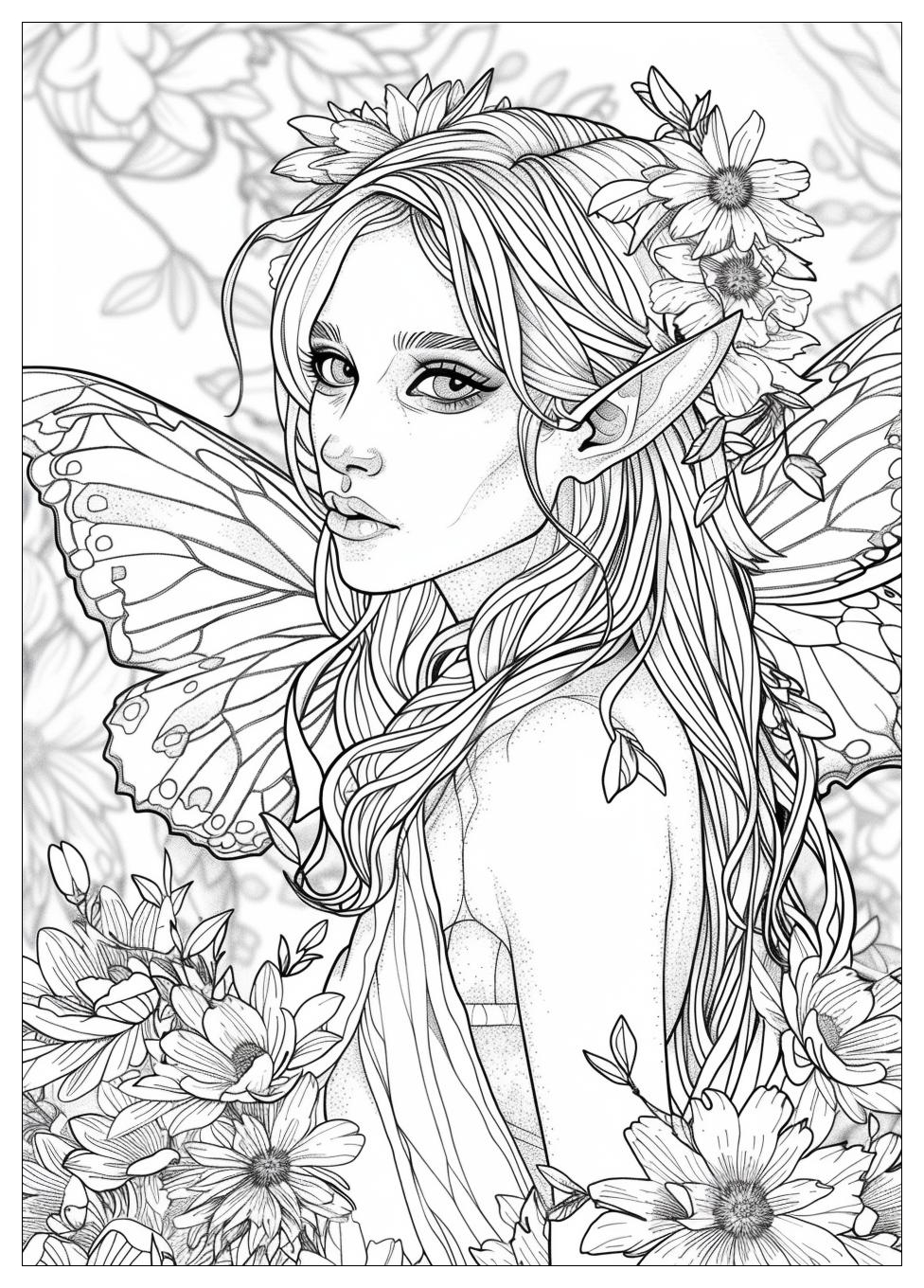 Fairy Coloring Pages-15