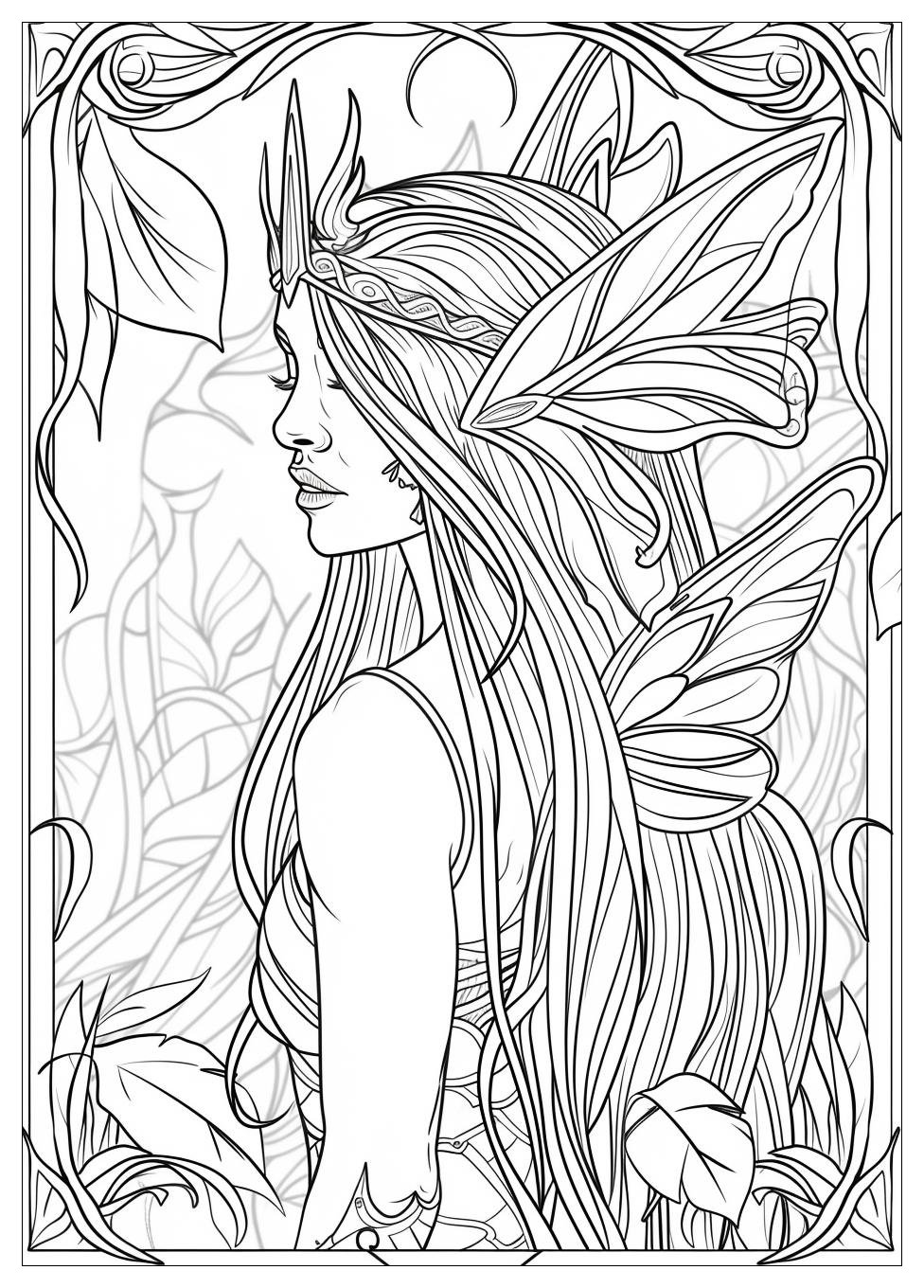 Fairy Coloring Pages-17