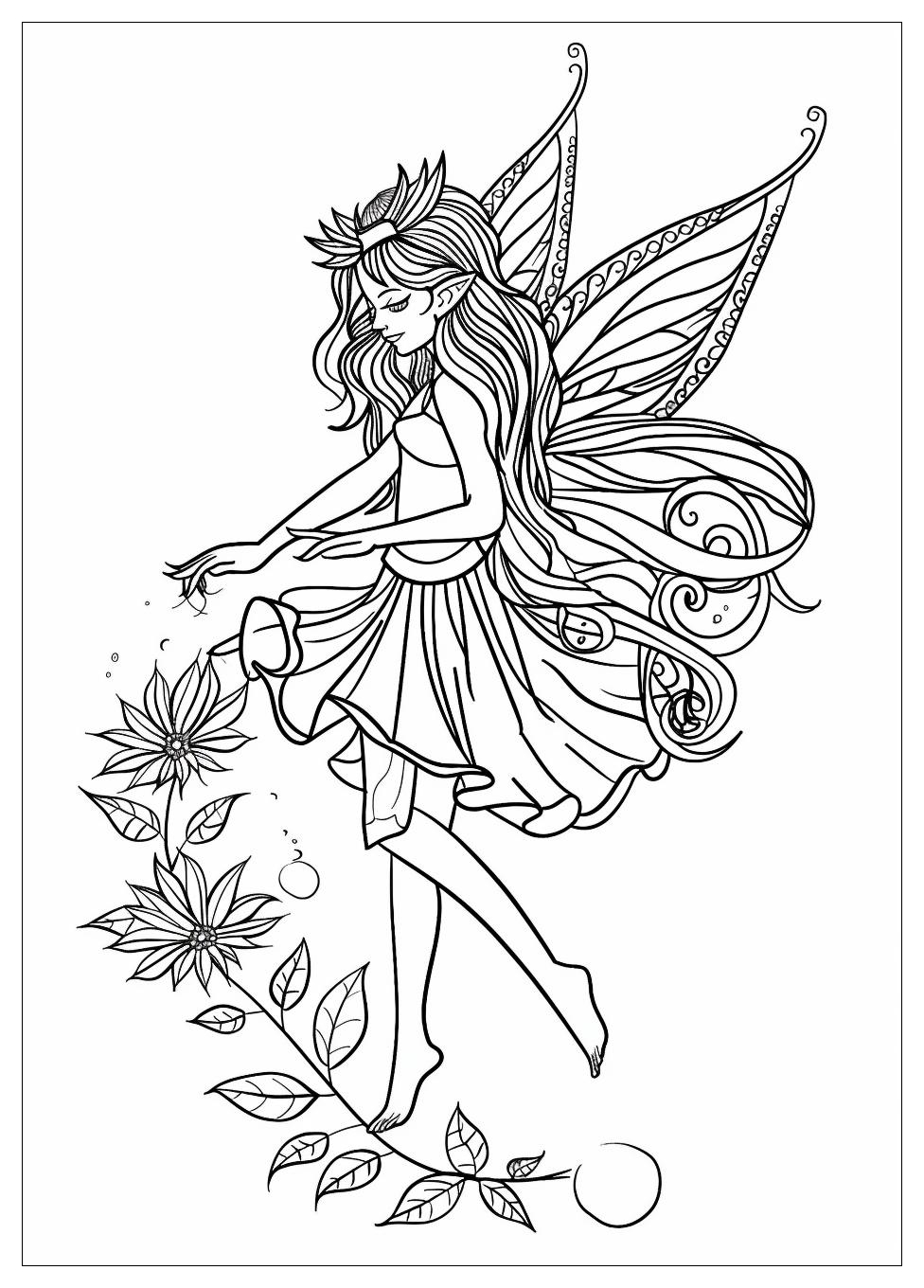 Fairy Coloring Pages-18