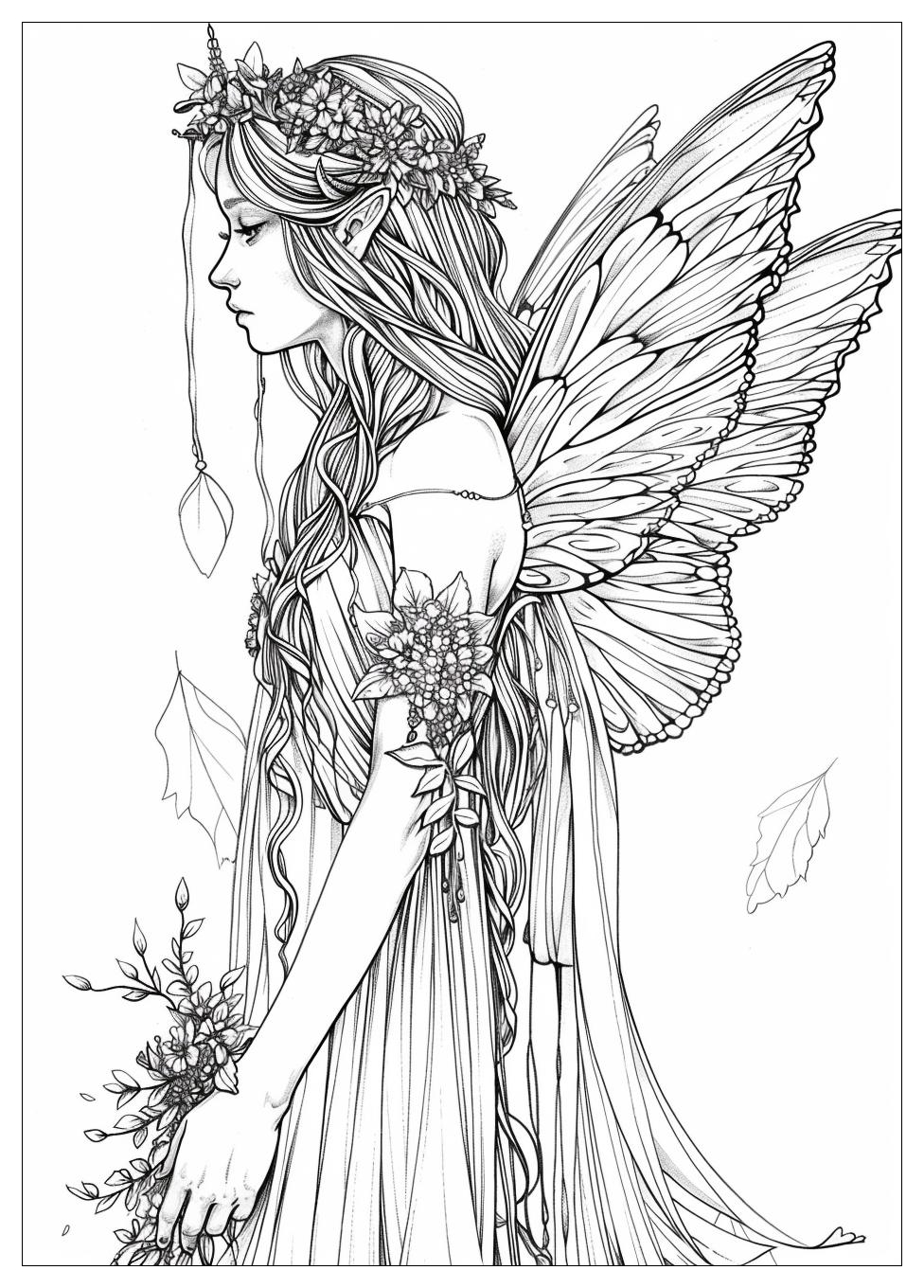 Fairy Coloring Pages-19
