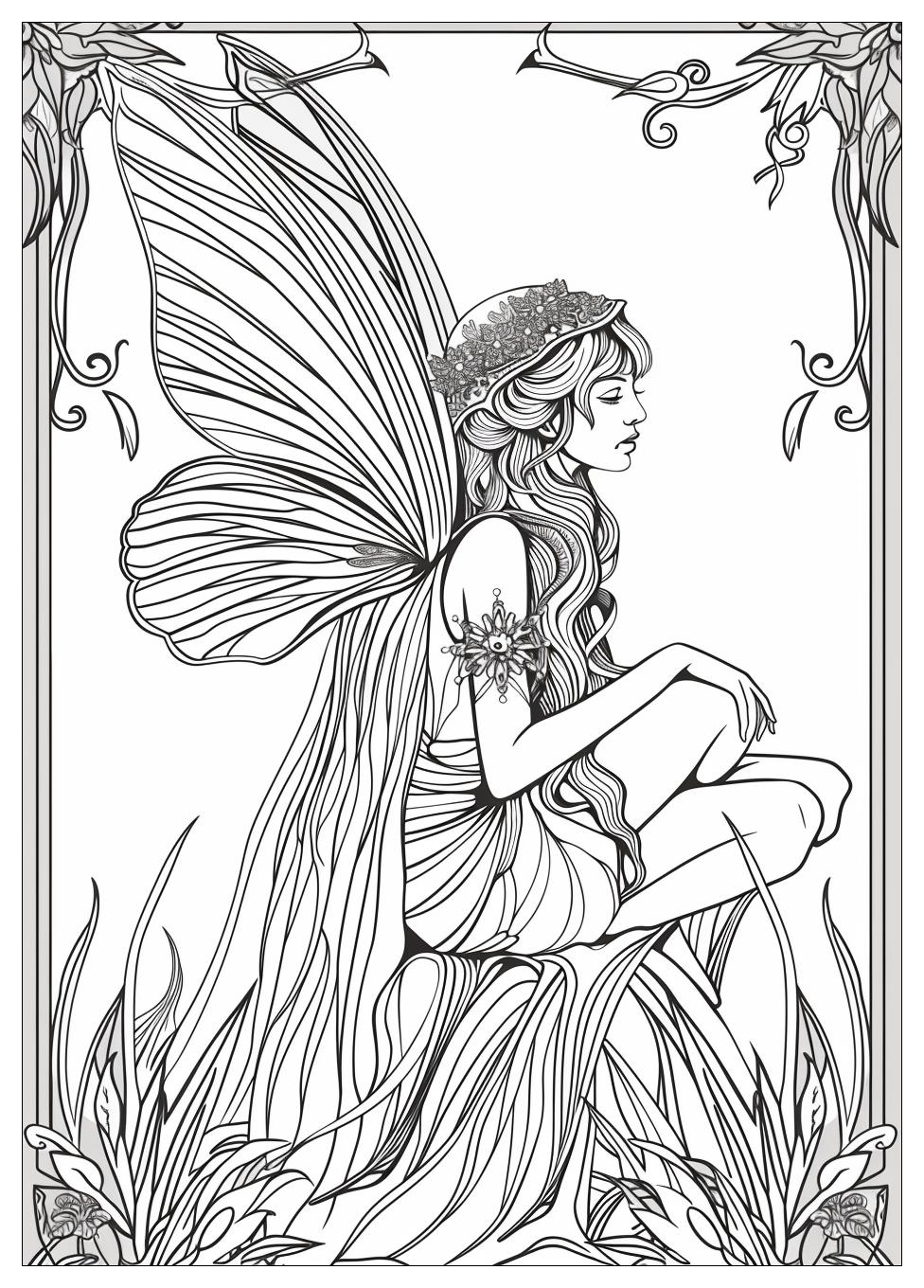 Fairy Coloring Pages-20