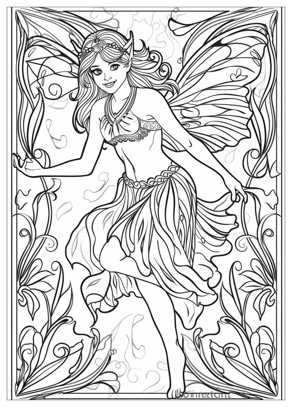 Fairy Coloring Pages-4