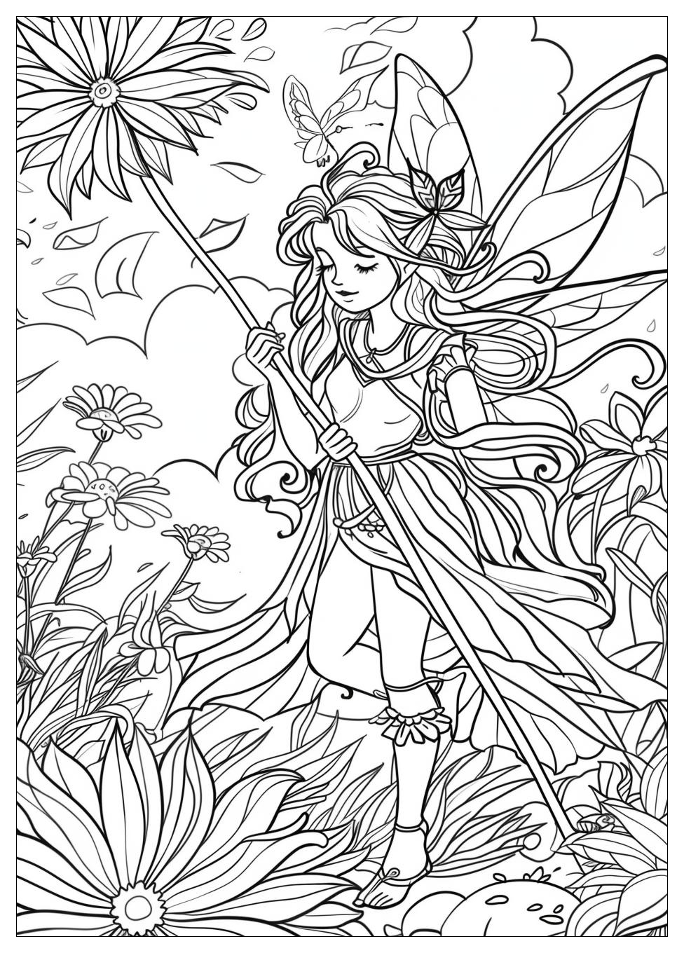 Fairy Coloring Pages-5