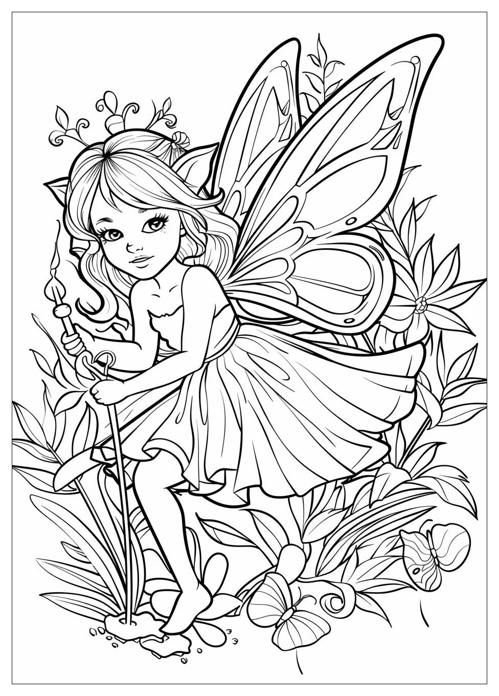 Fairy Coloring Pages-6