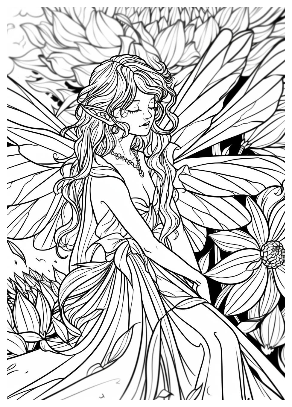 Fairy Coloring Pages-8