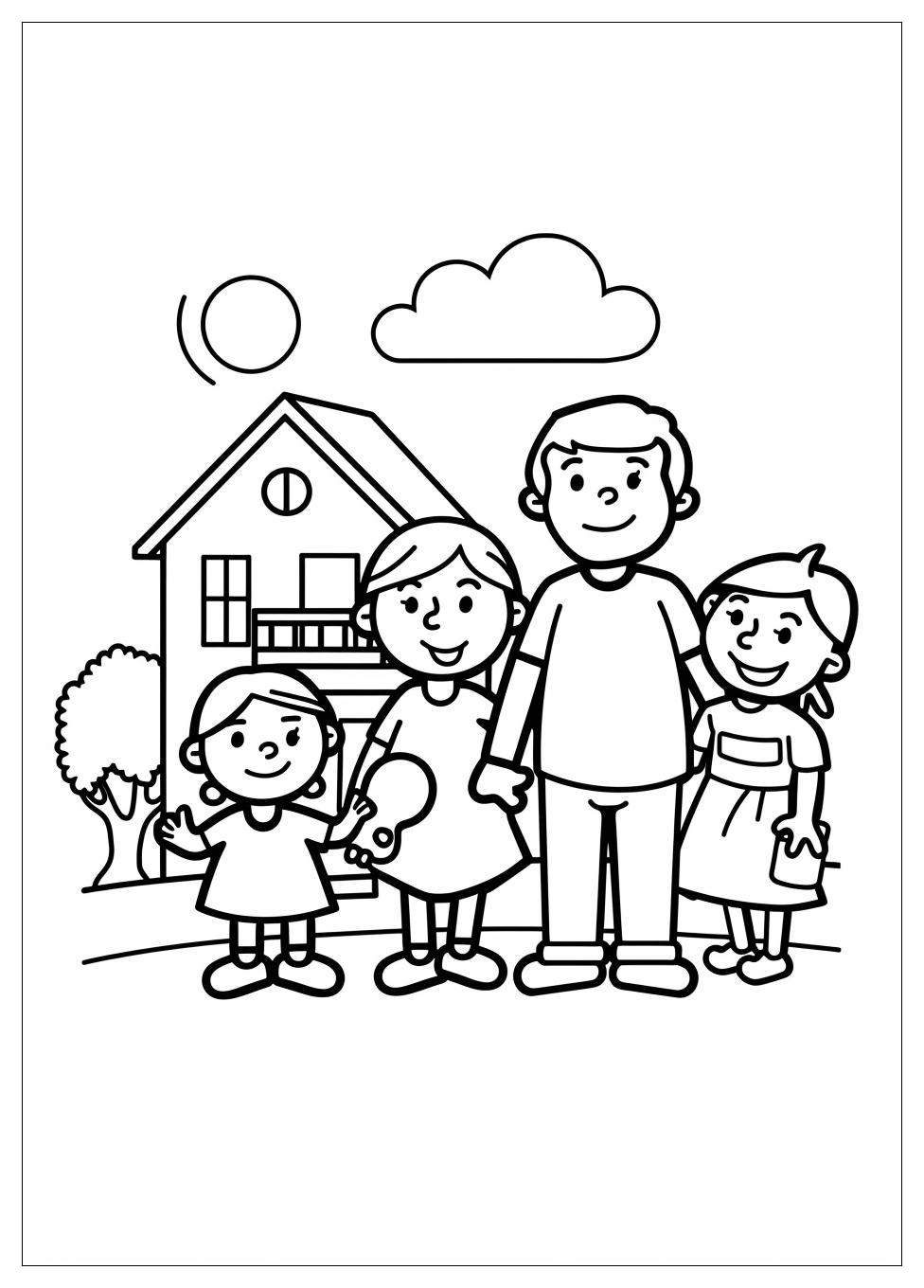 Family Coloring Pages-4