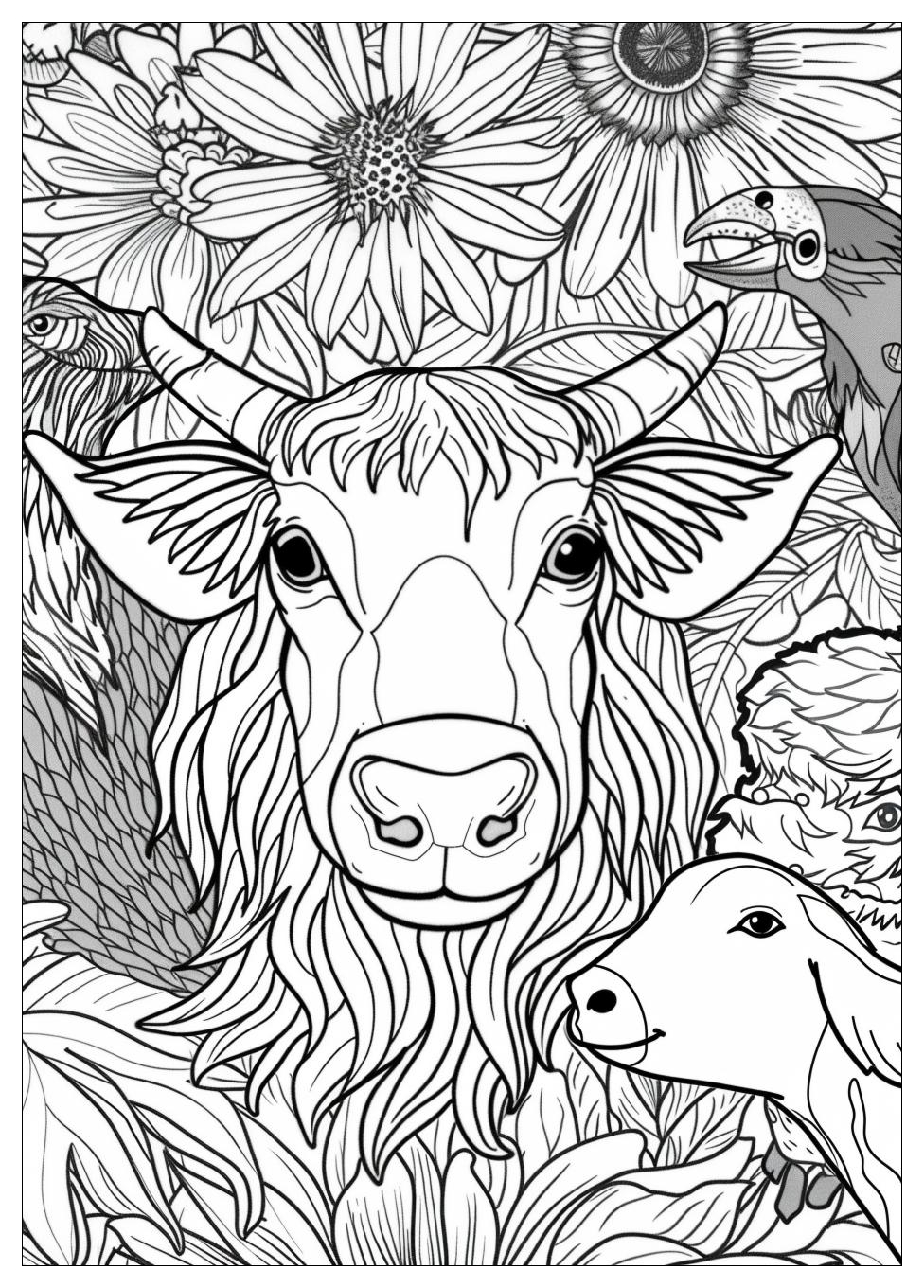 Farm Animals Coloring Pages-11