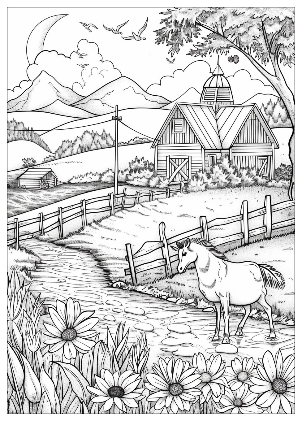 Farm Animals Coloring Pages-13