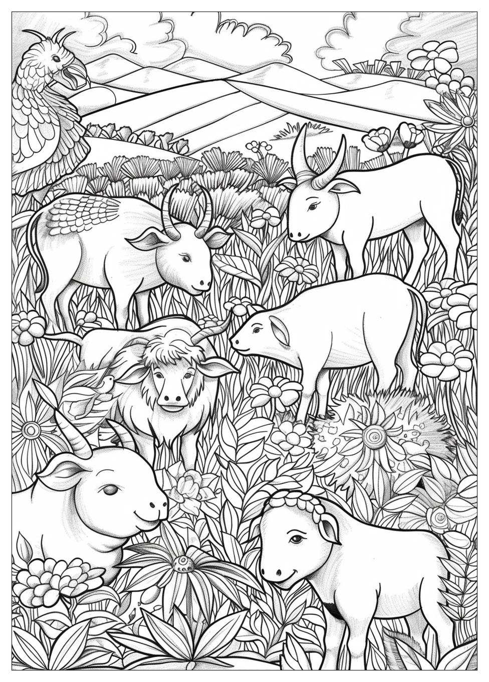 Farm Animals Coloring Pages-15