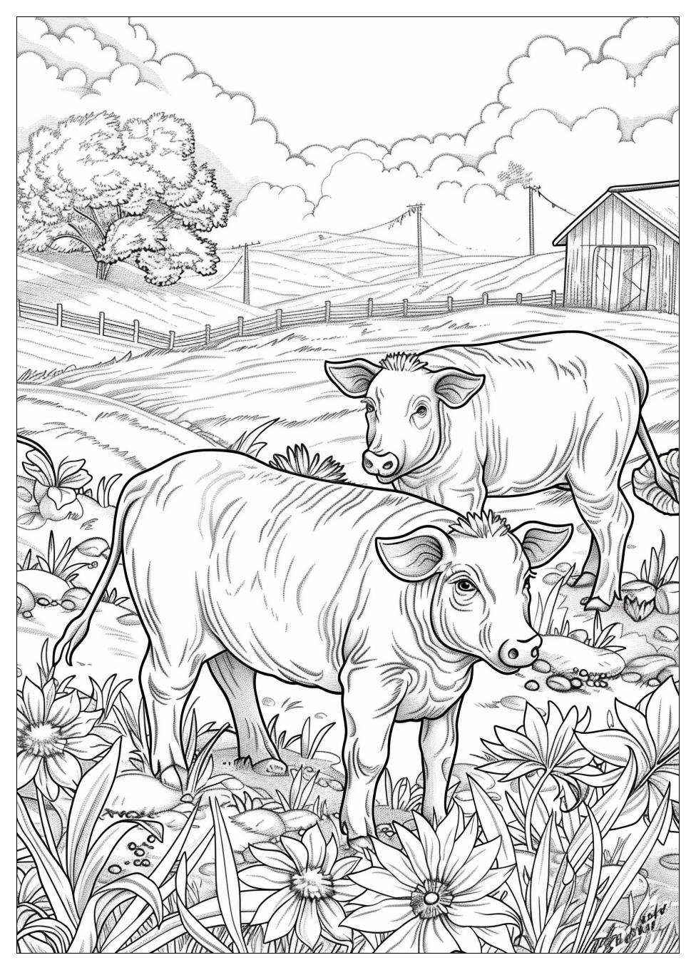 Farm Animals Coloring Pages-18