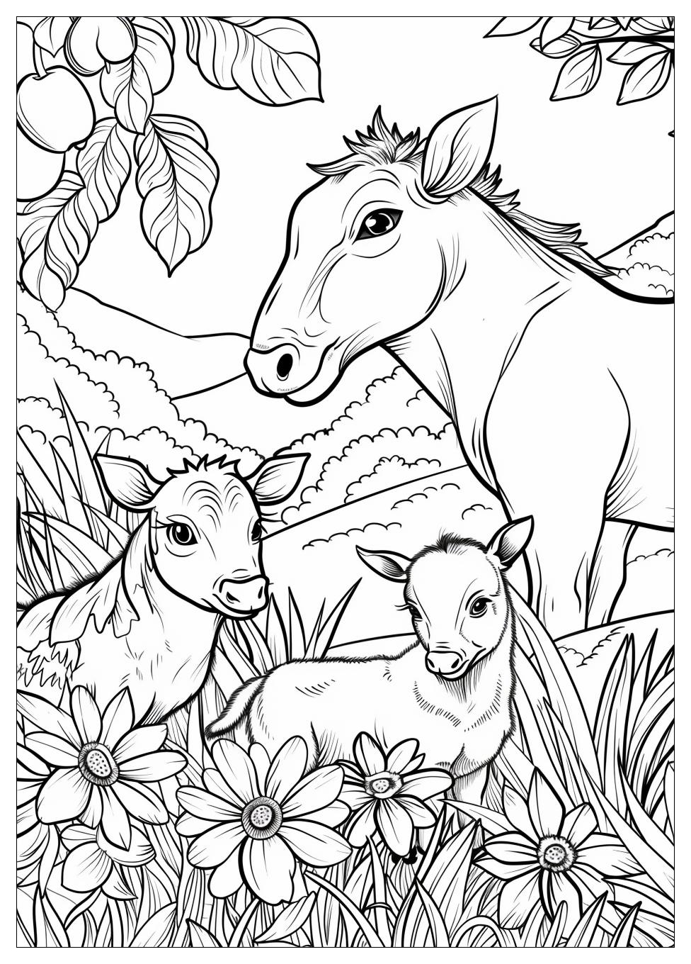 Farm Animals Coloring Pages-19