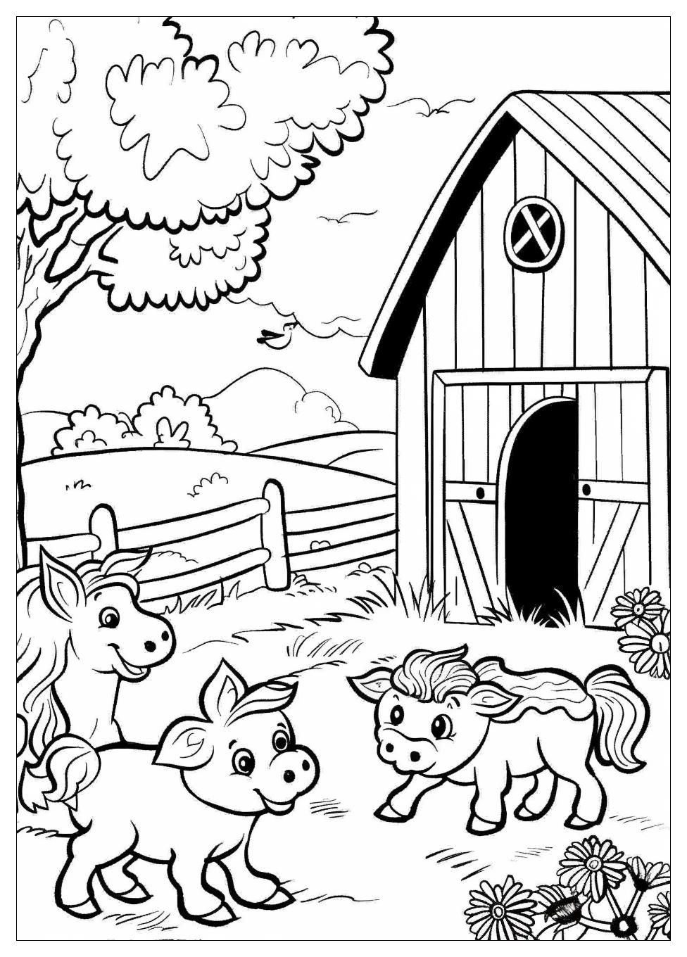 Farm Animals Coloring Pages-2