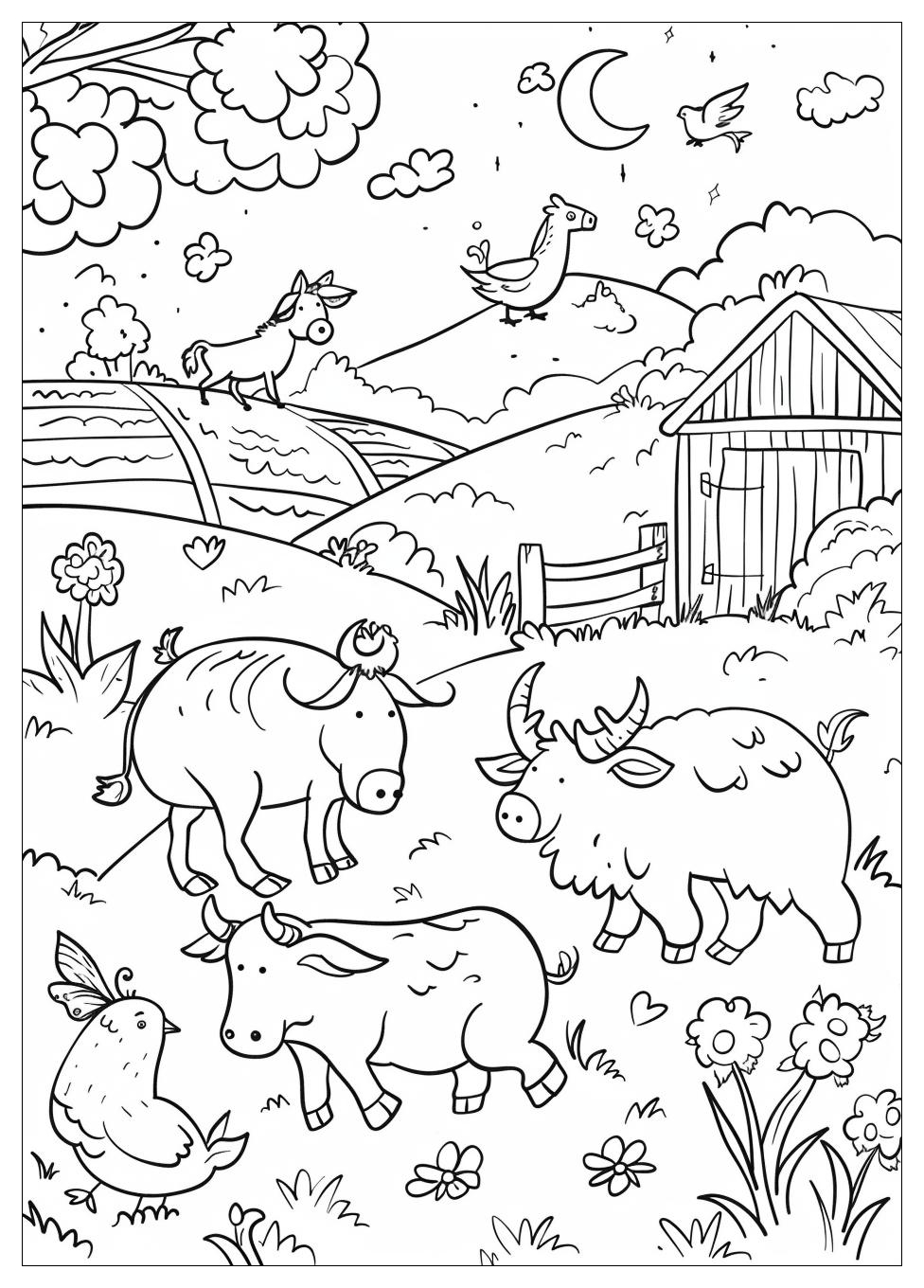 Farm Animals Coloring Pages-4