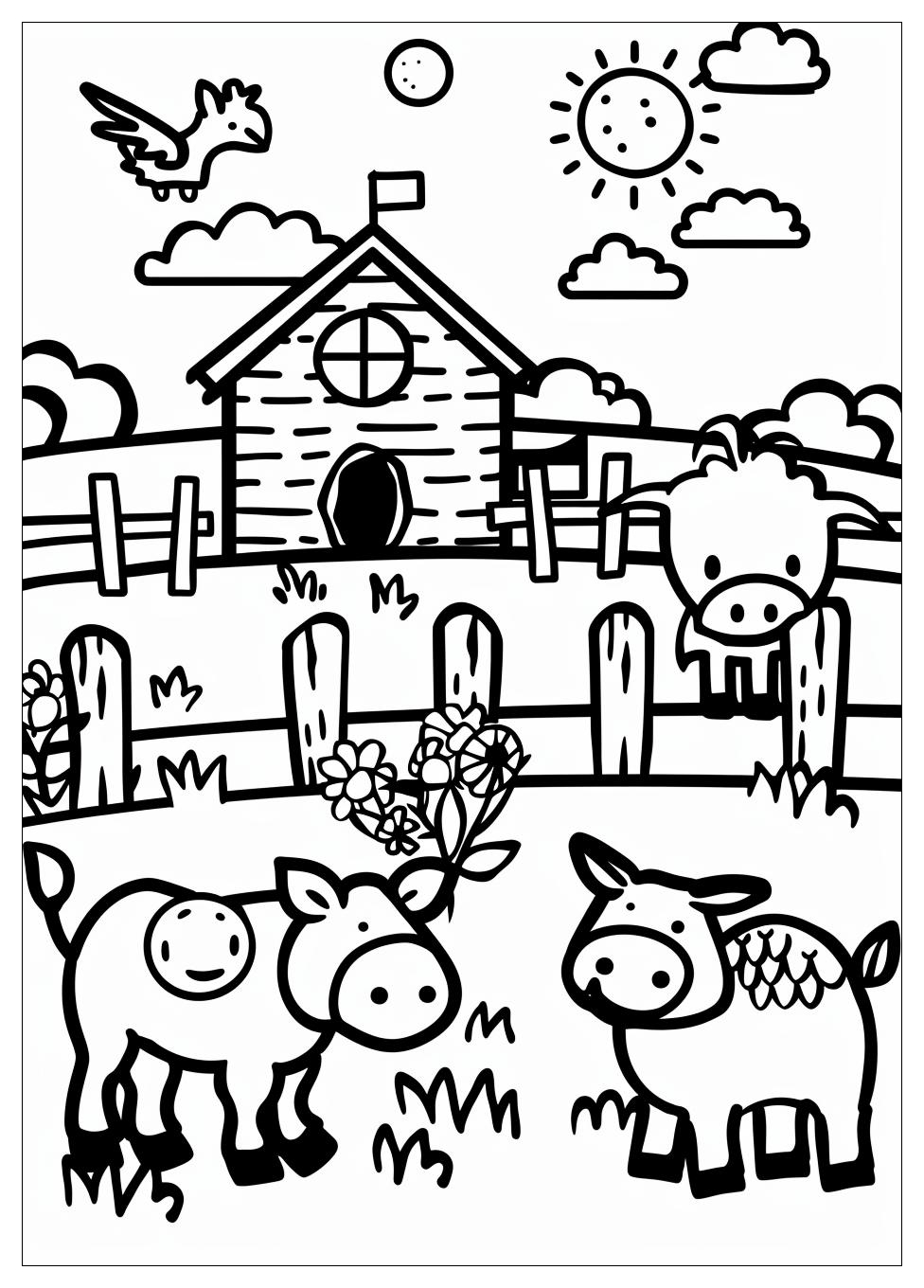 Farm Animals Coloring Pages-5