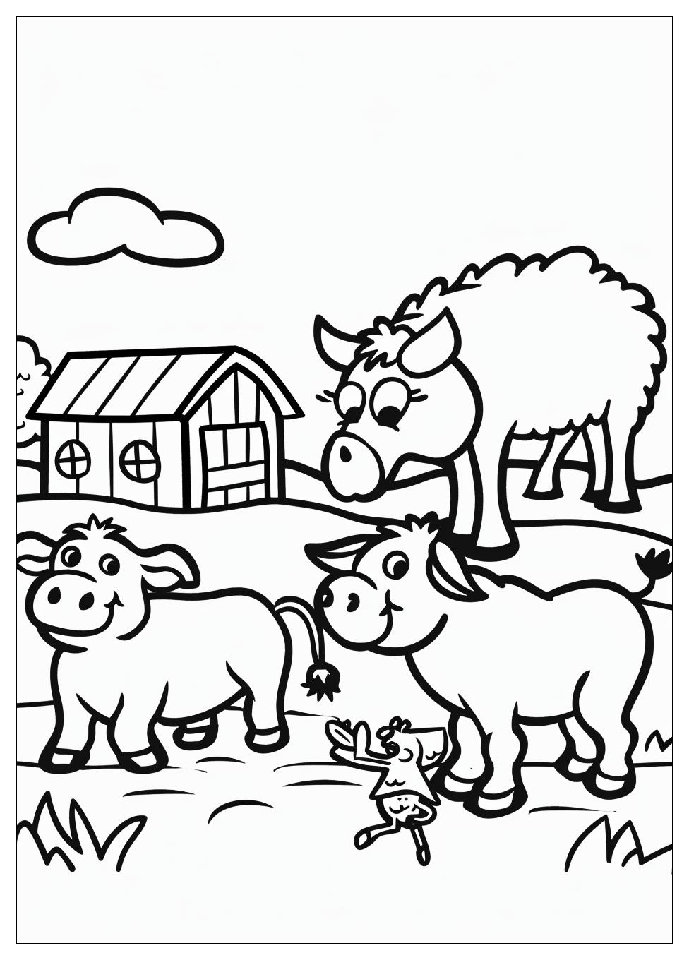 Farm Animals Coloring Pages-6