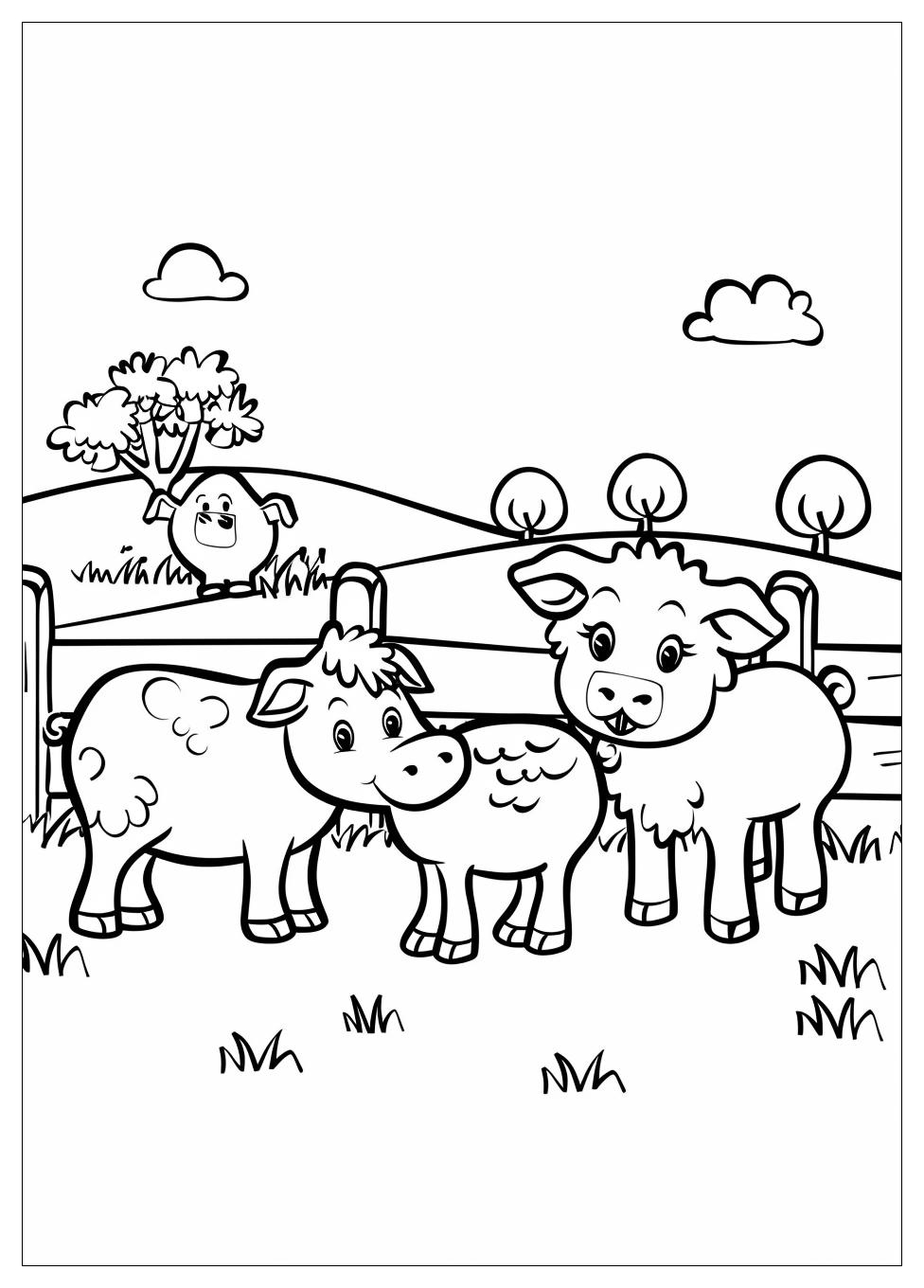 Farm Animals Coloring Pages-8