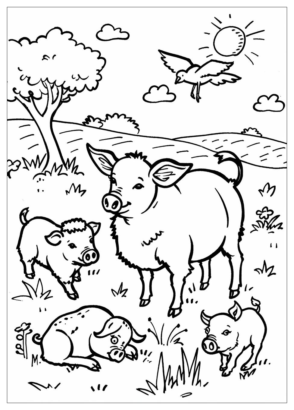 Farm Animals Coloring Pages-9