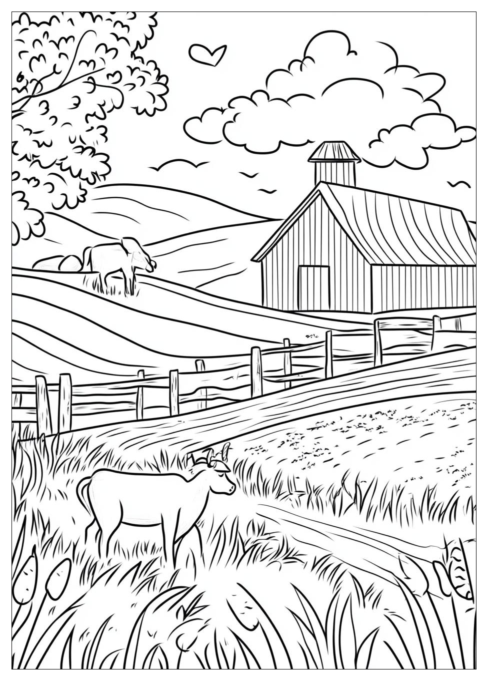 Farm Coloring Pages-1