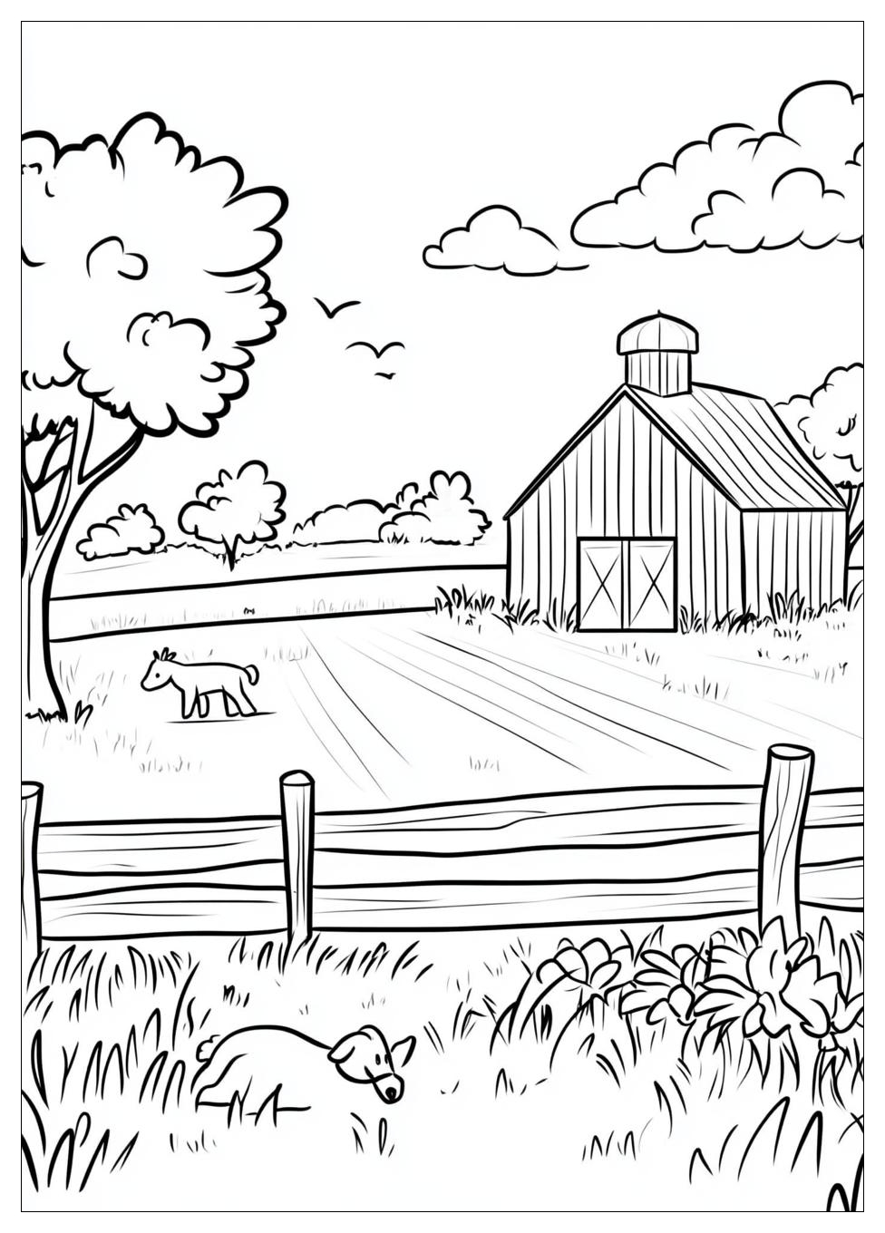 Farm Coloring Pages-5