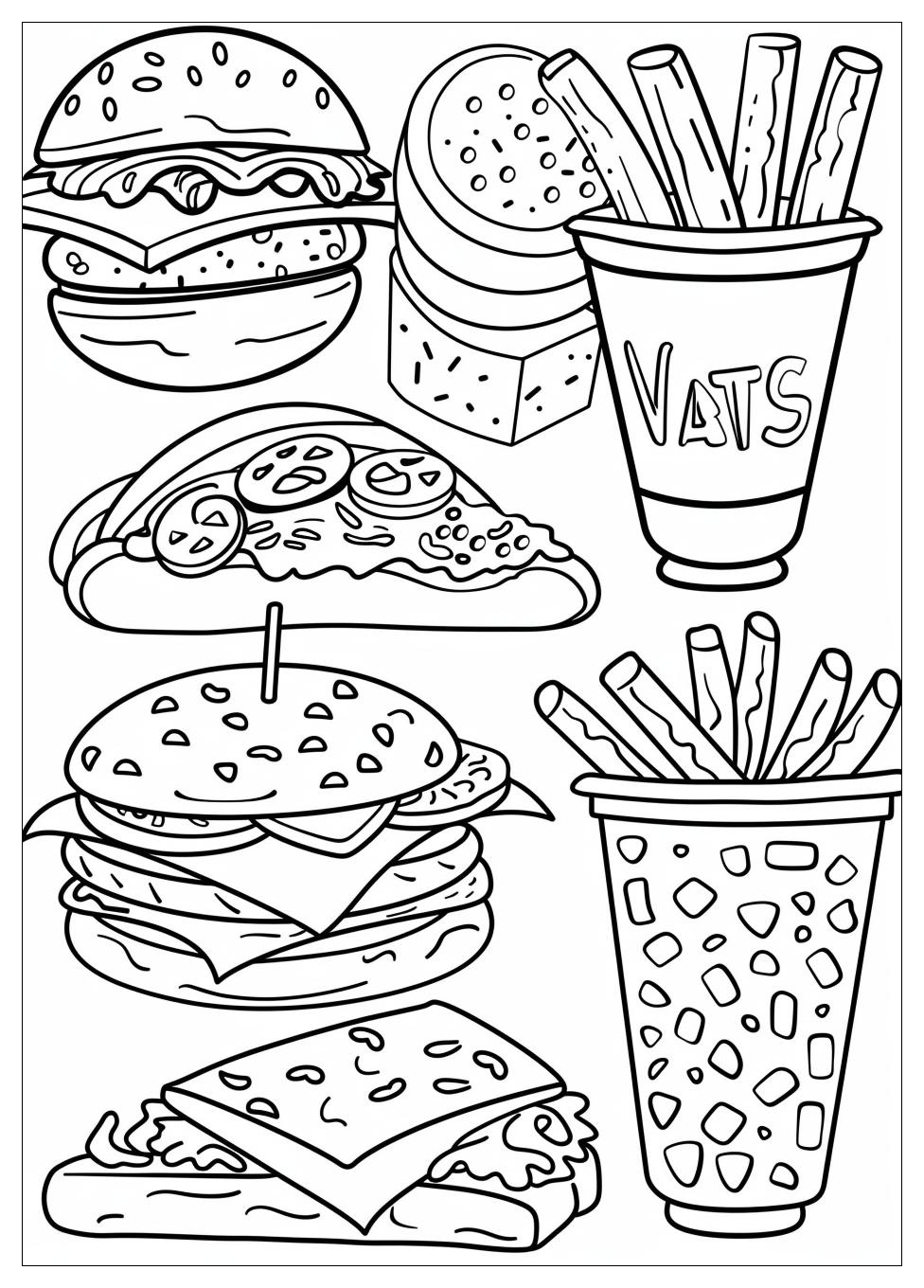 Fast Food Coloring Pages-11