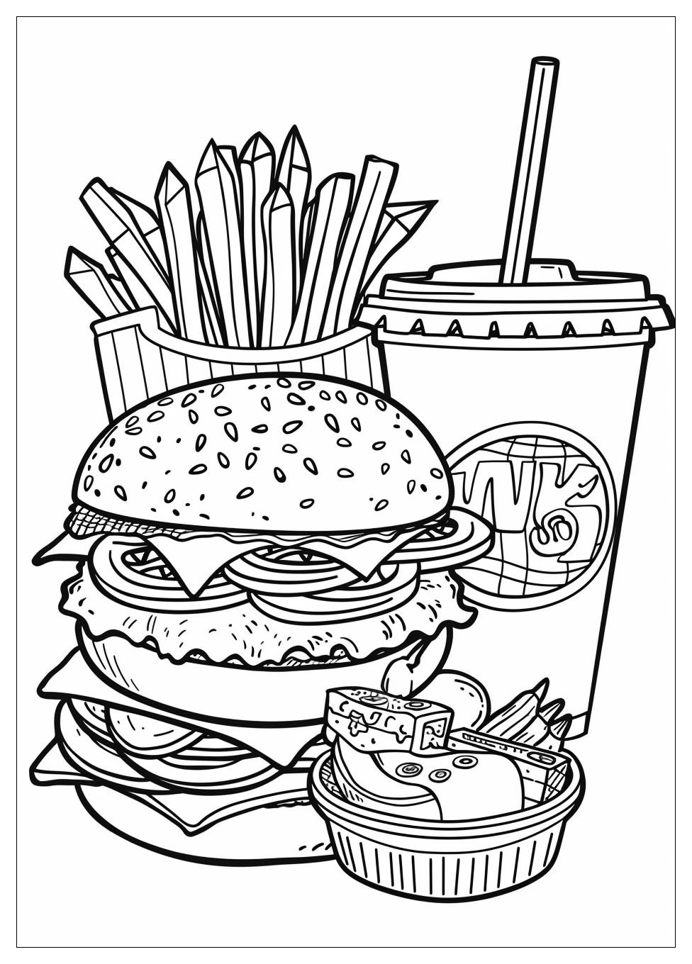 Fast Food Coloring Pages-12