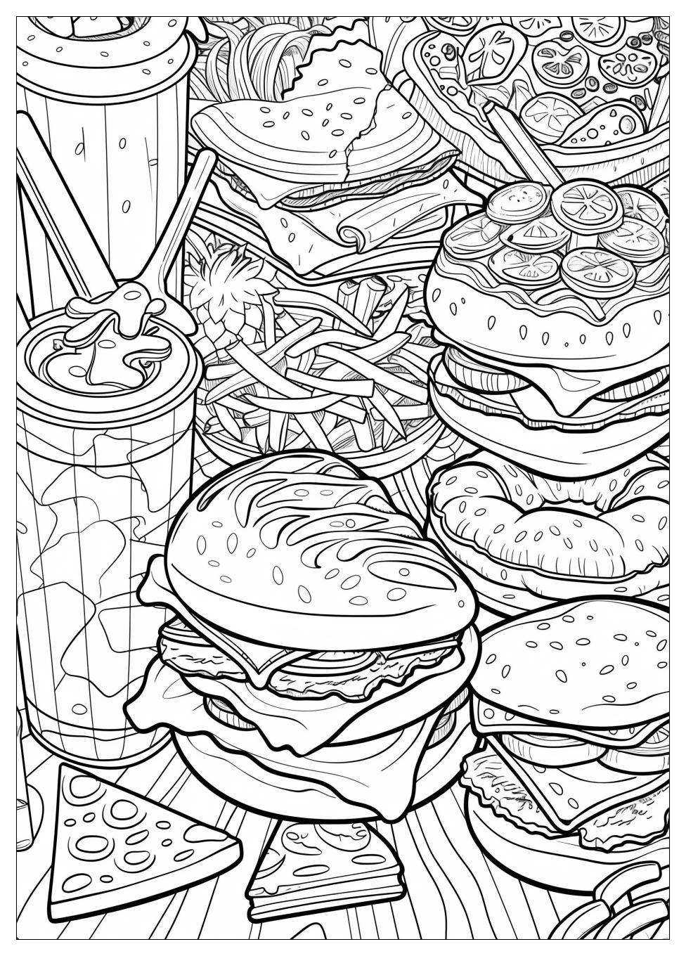 Fast Food Coloring Pages-13