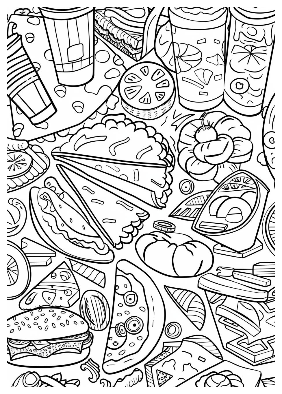 Fast Food Coloring Pages-14
