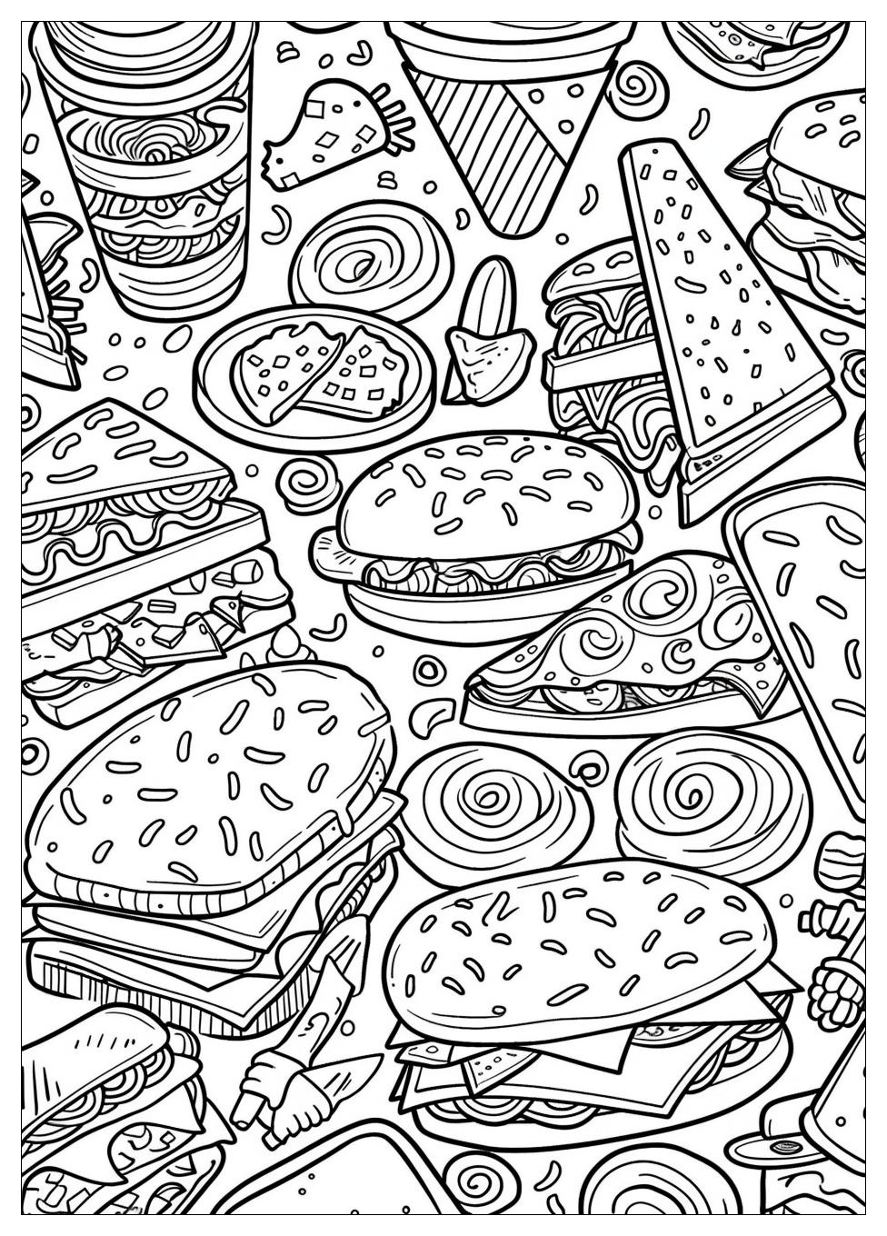 Fast Food Coloring Pages-15