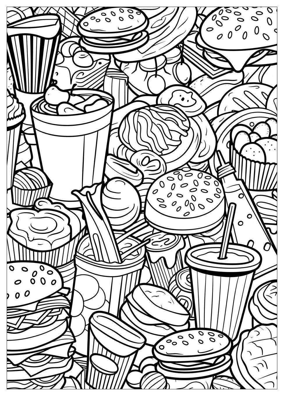 Fast Food Coloring Pages-17