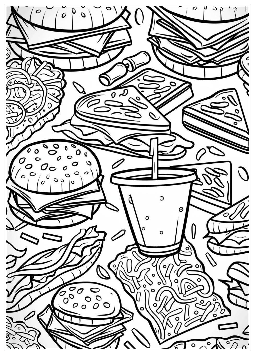 Fast Food Coloring Pages-18