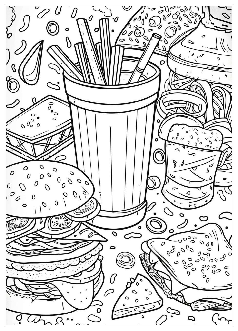 Fast Food Coloring Pages-19
