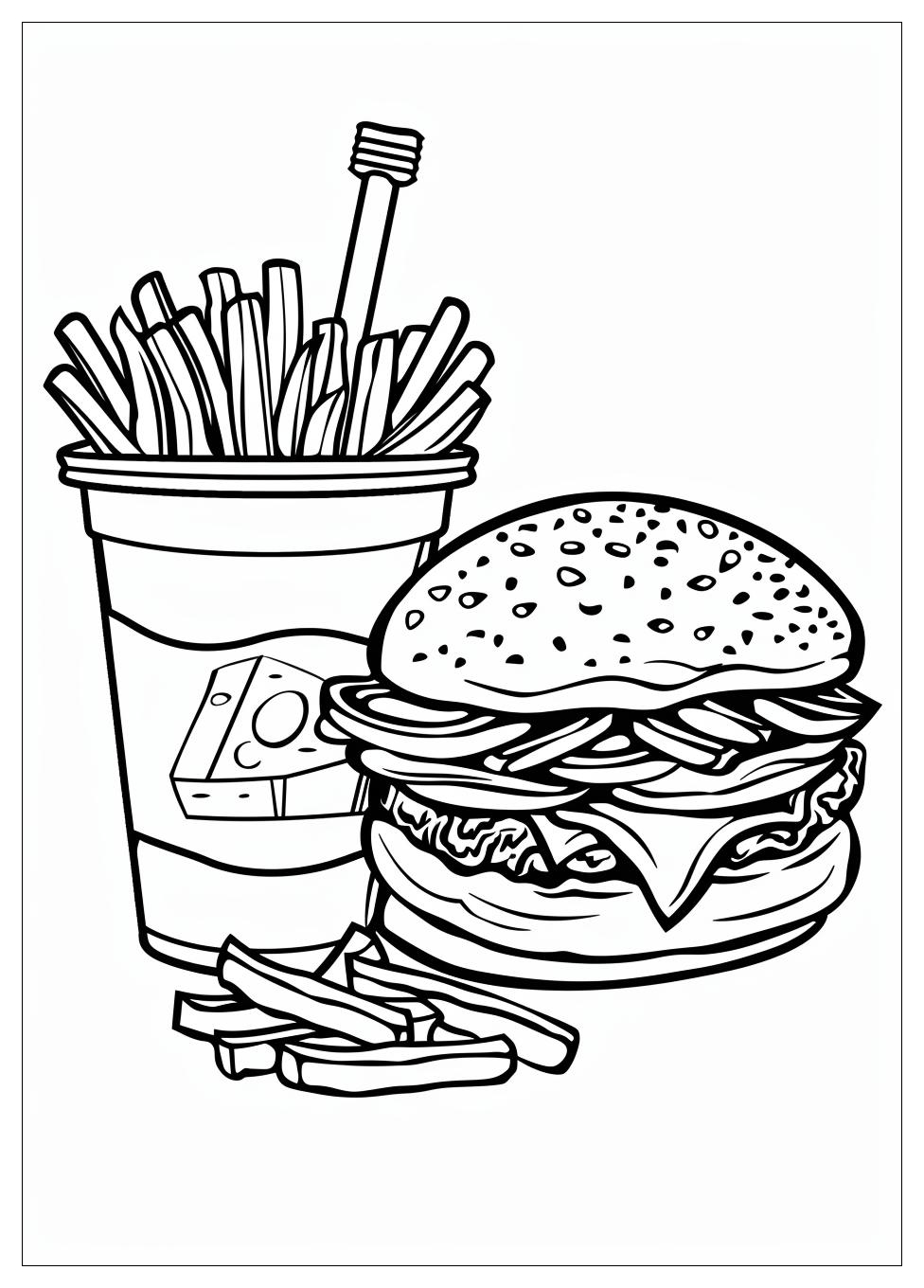 Fast Food Coloring Pages-3
