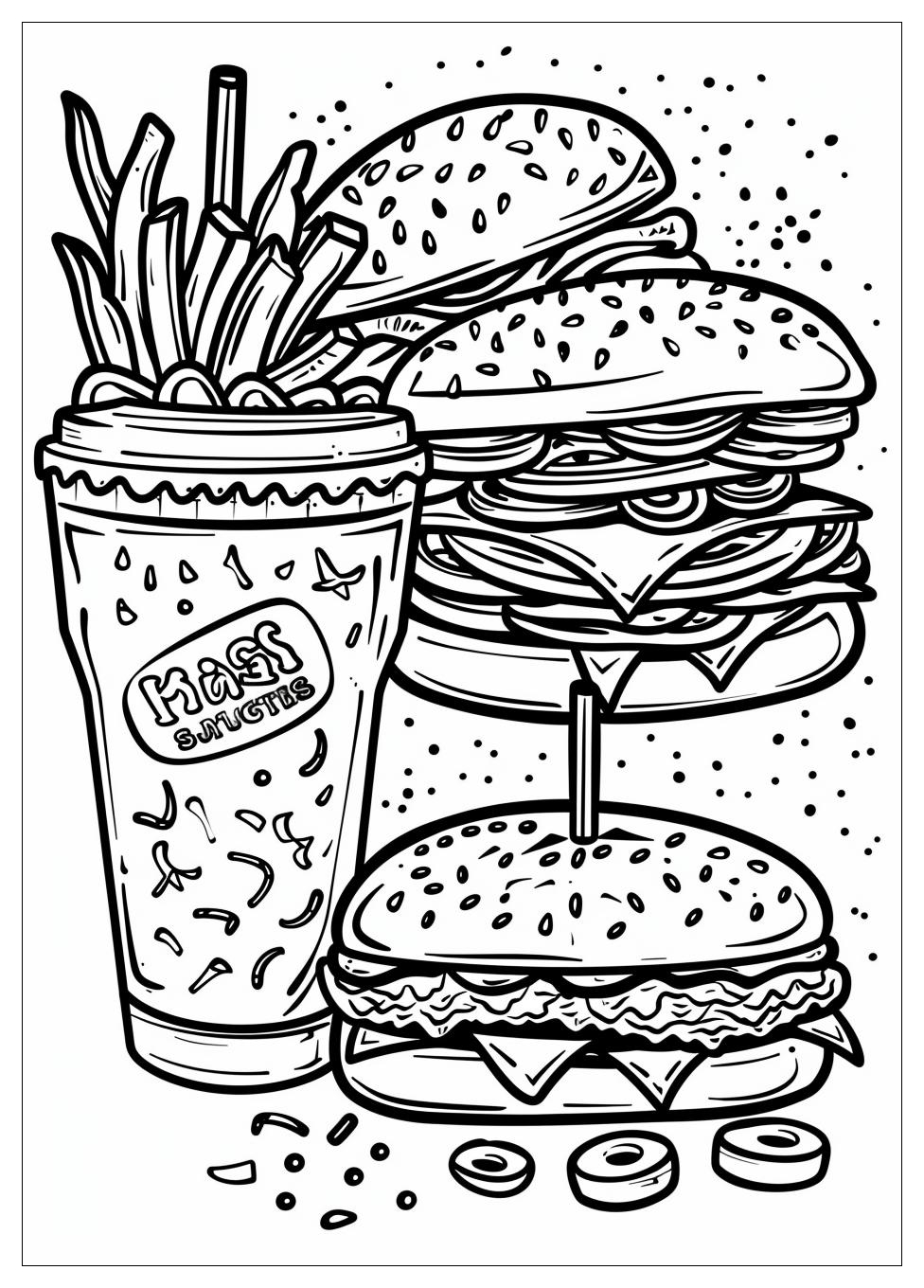 Fast Food Coloring Pages-5