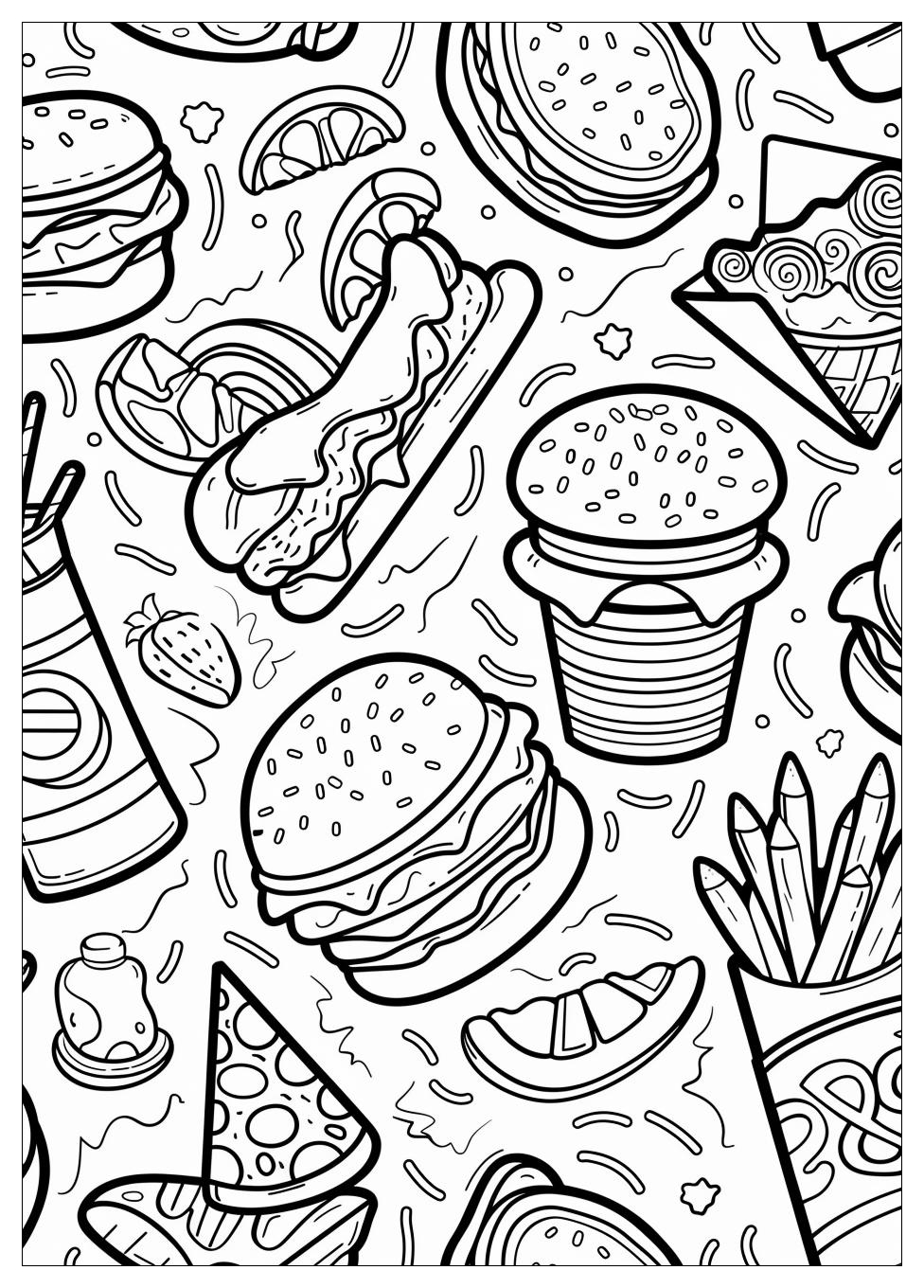 Fast Food Coloring Pages-7