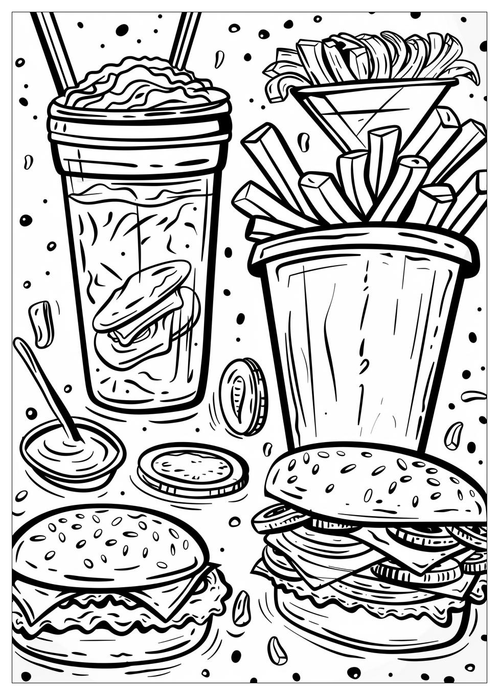 Fast Food Coloring Pages-8