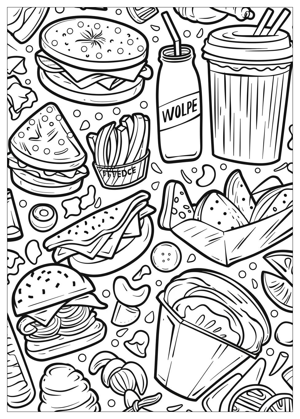 Fast Food Coloring Pages-9