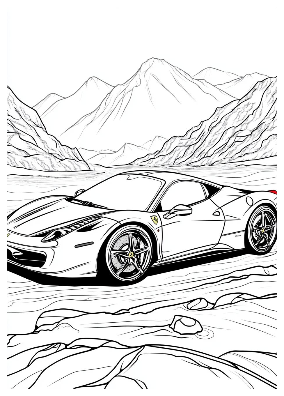 Ferrari Coloring Pages-10