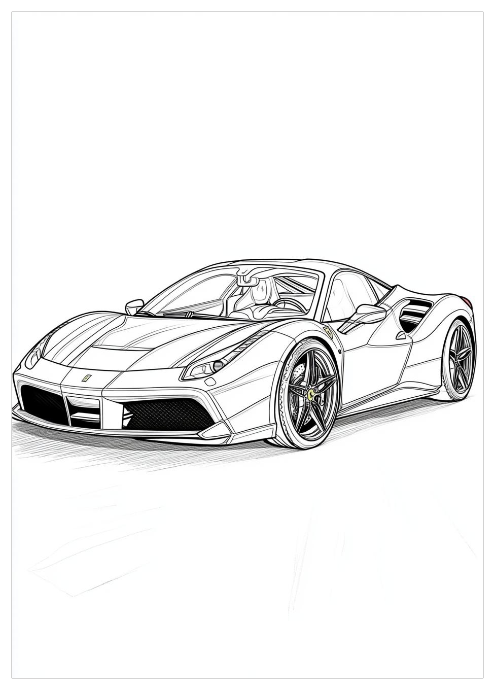 Ferrari Coloring Pages-11