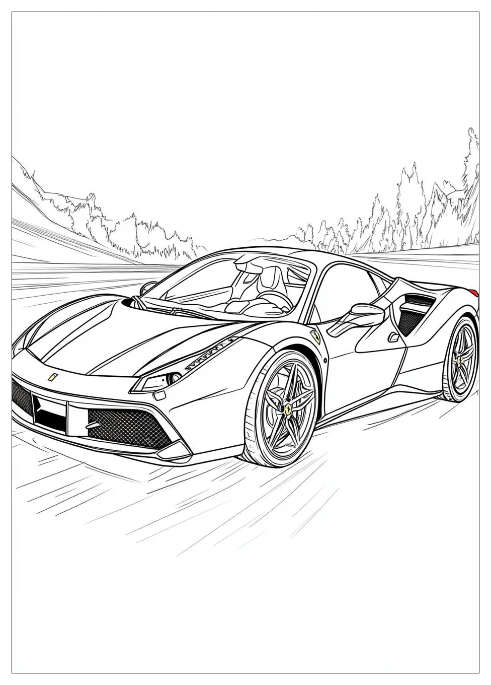 Ferrari Coloring Pages-12