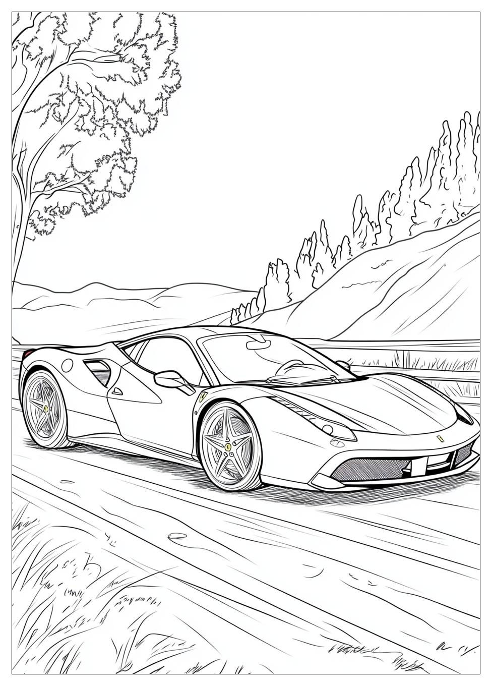 Ferrari Coloring Pages-20