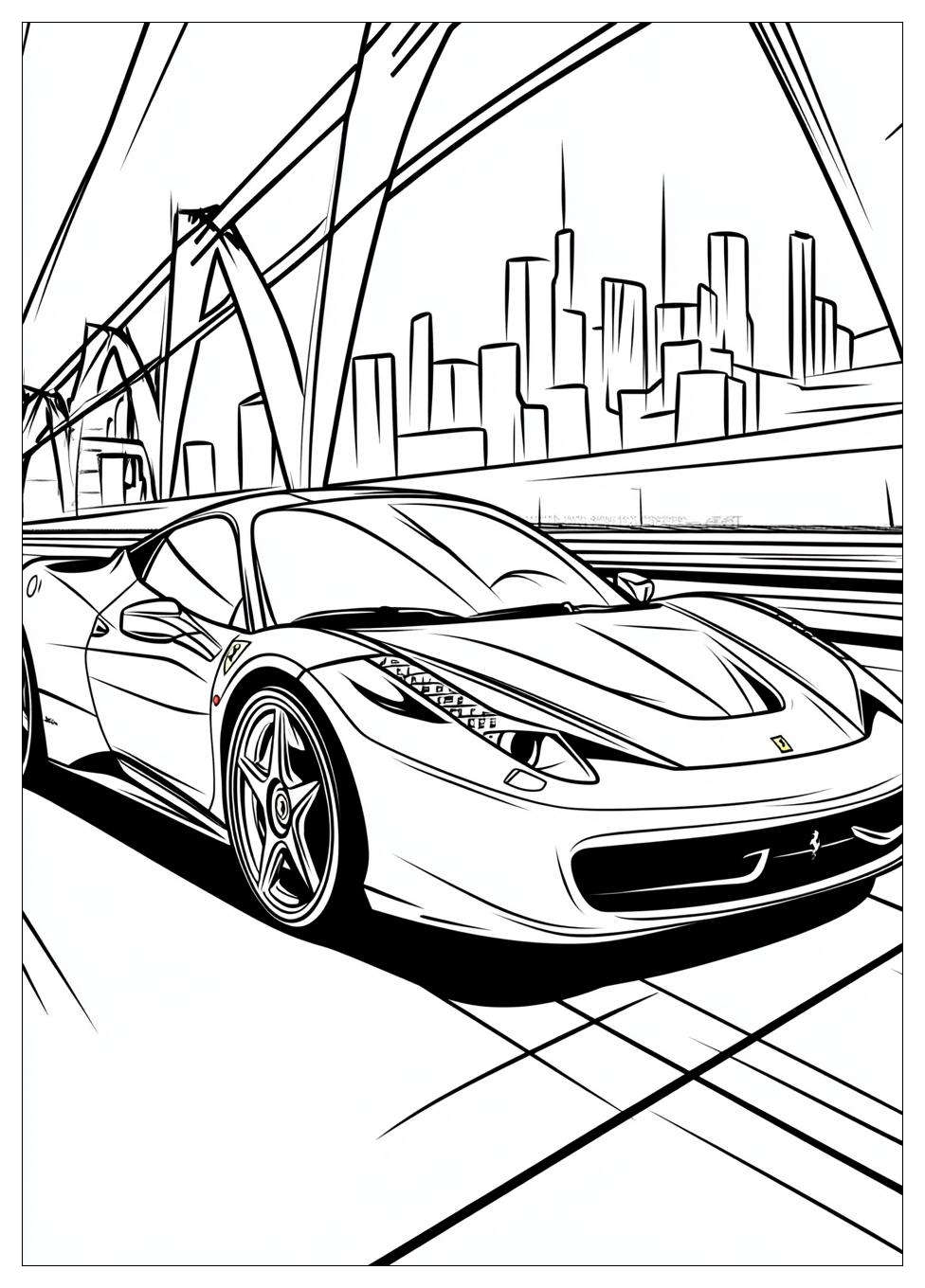 Ferrari Coloring Pages-7