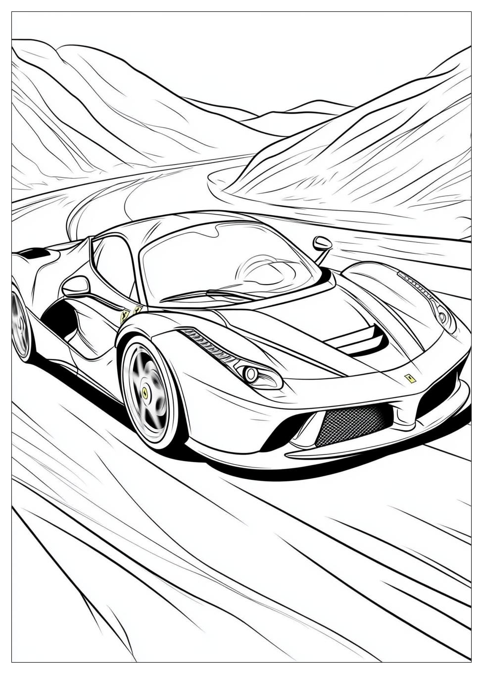 Ferrari Coloring Pages-8