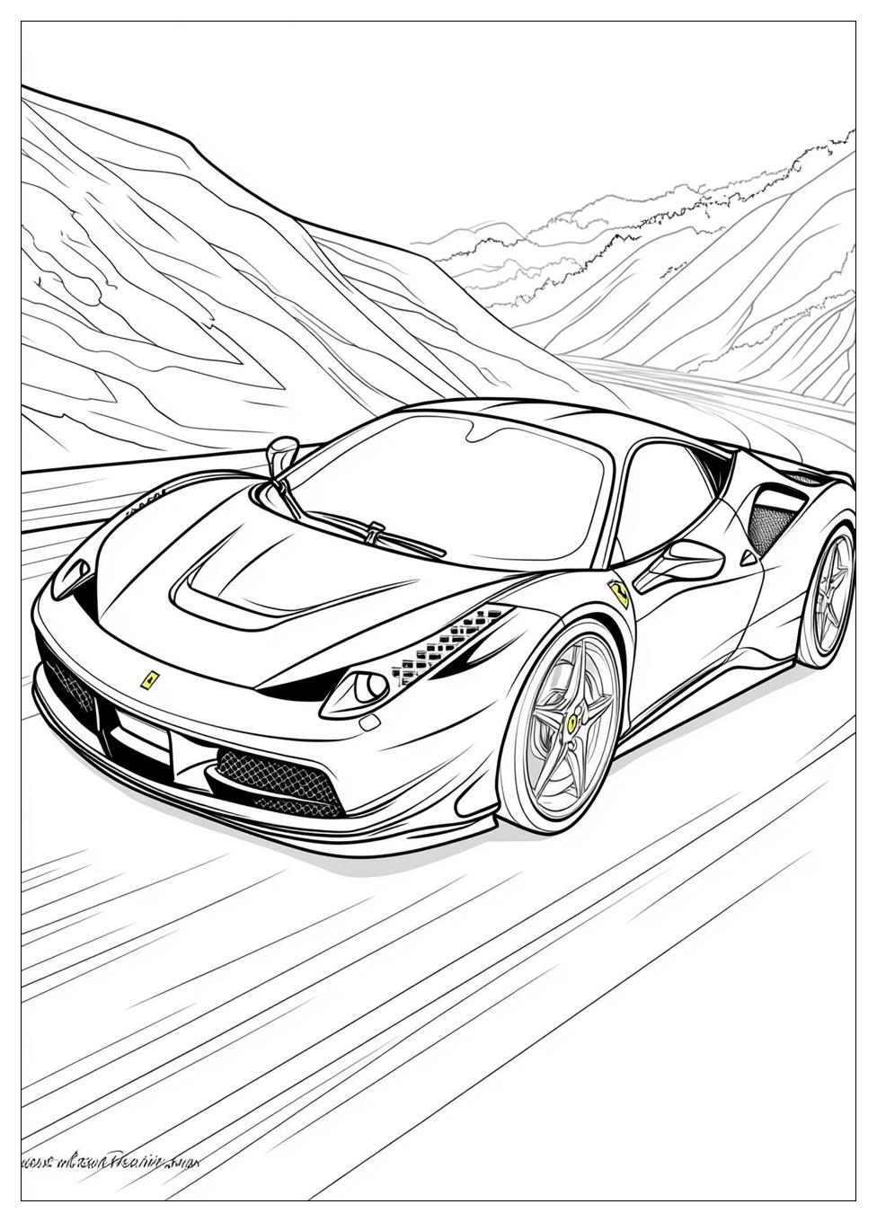 Ferrari Coloring Pages-9