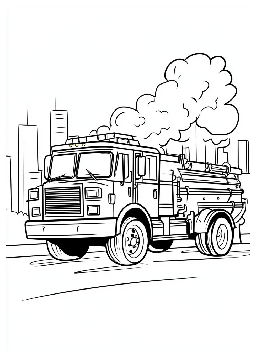 Fire Truck Coloring Pages-1