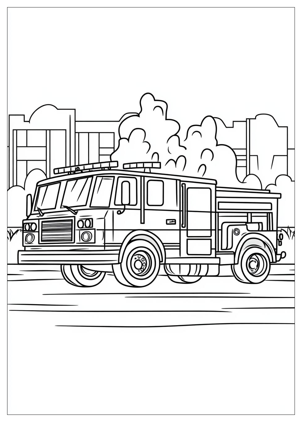 Fire Truck Coloring Pages-10