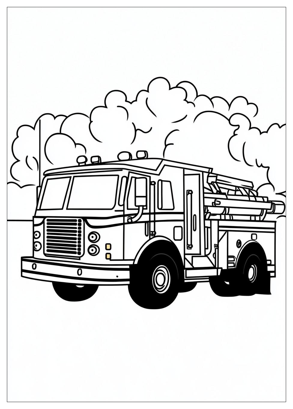 Fire Truck Coloring Pages-12