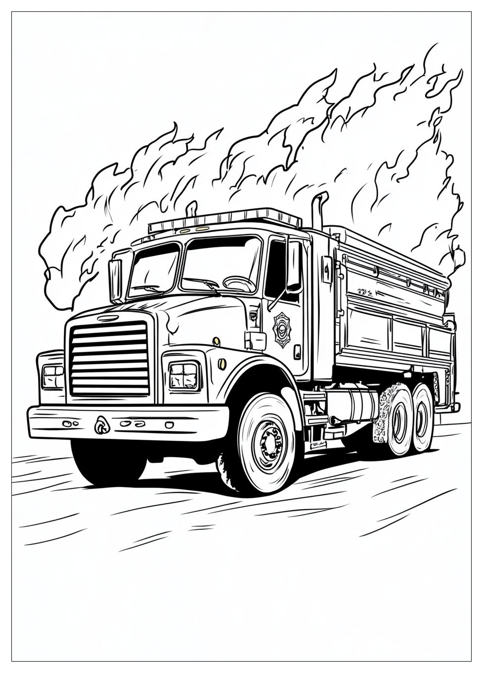Fire Truck Coloring Pages-15