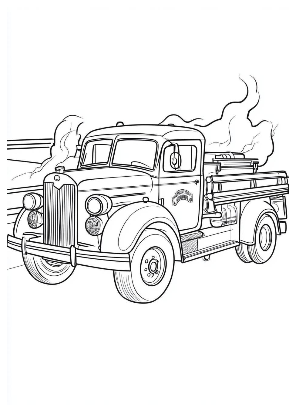 Fire Truck Coloring Pages-16