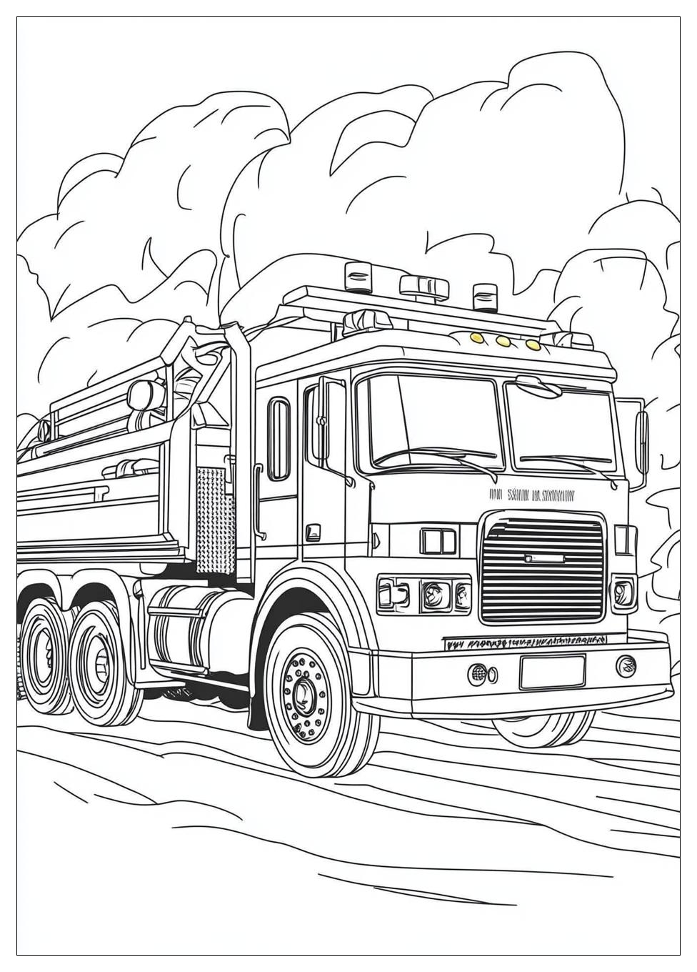 Fire Truck Coloring Pages-17